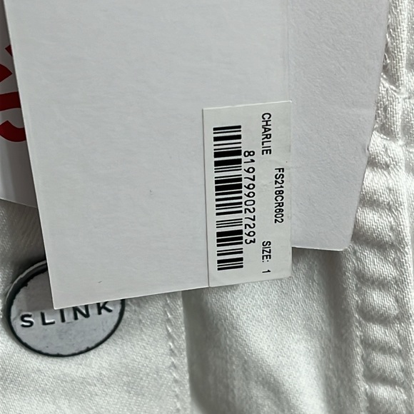 NWT Slink Jeans Denim Trucker Jacket Size 1 White Denim Jacket - Picture 6 of 7